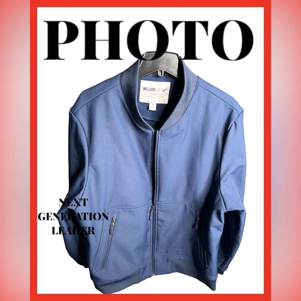 NWOT Mens Large William Rast Justin Timberlake Xl  Soft Shell Full Zip  Jacket